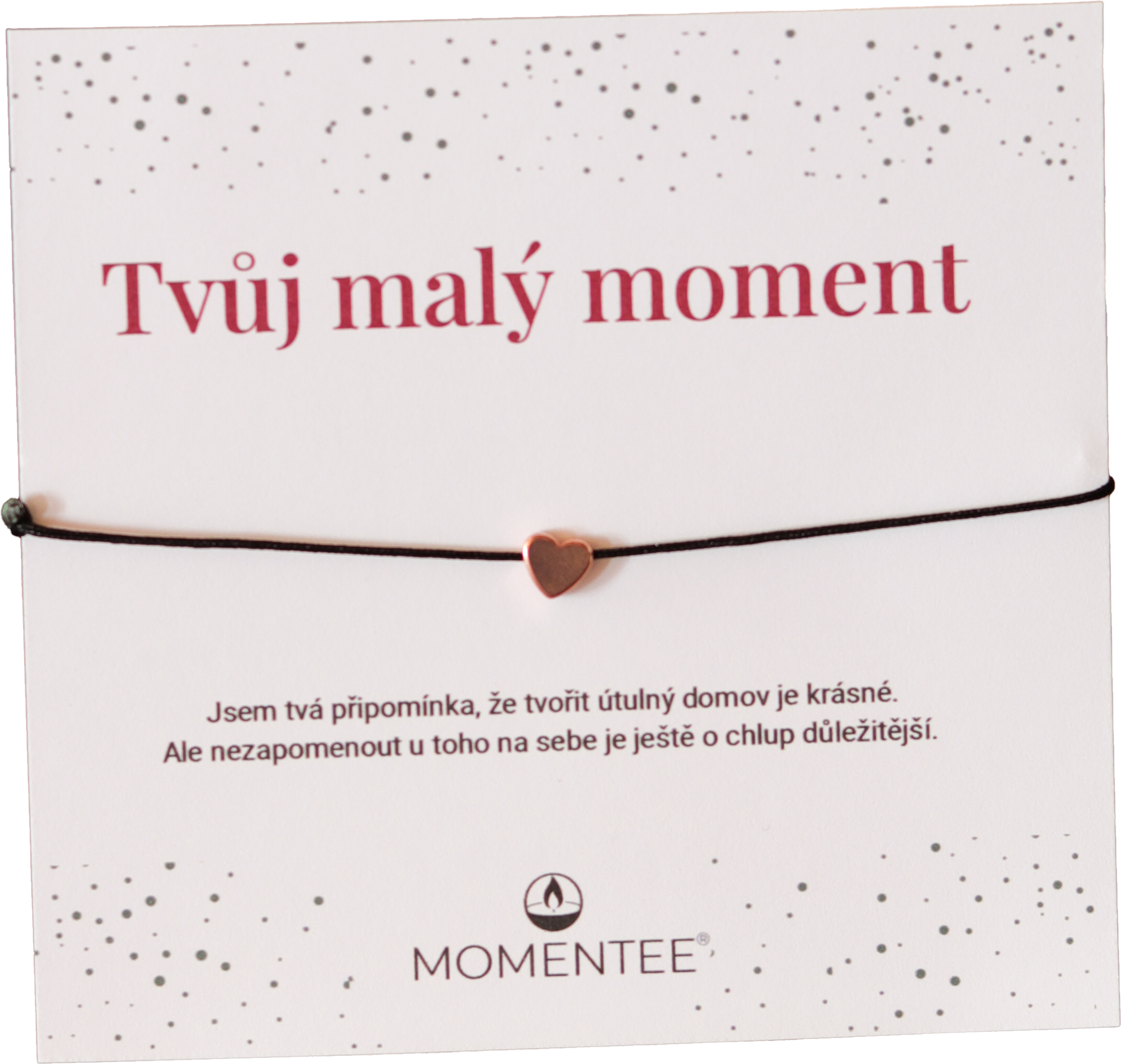 Náramek Tvůj malý moment jako dárek k sadě